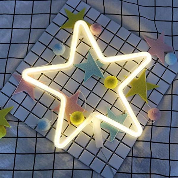 Neon Light - Star - Single Piece