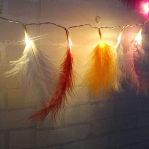 String Lights - Feather - Multicolour - 1.5m