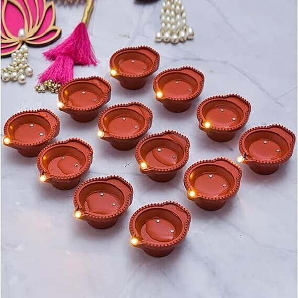 Water Sensor Diya - Set Of 12 Water Sensor Diya - Set Of 12